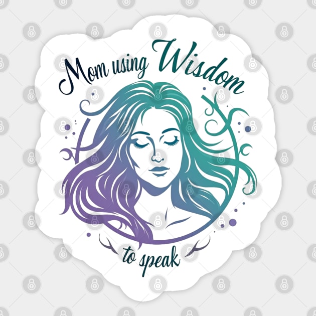 Christian Mom – She Speaks with Wisdom and Faith (Proverbs 31 Inspired) Sticker by Rox